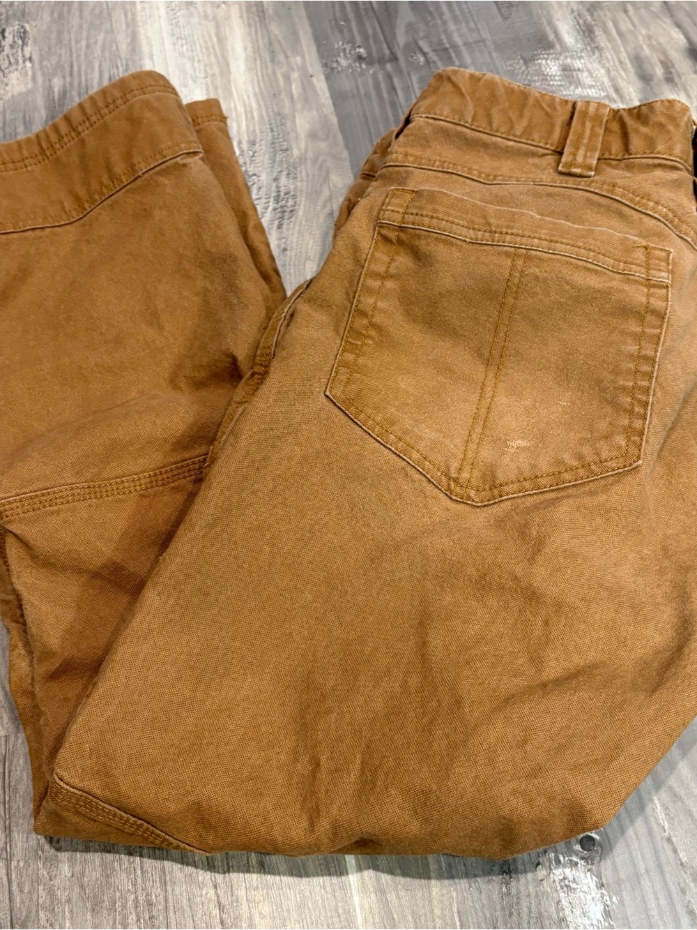 Vintage Walls Men's Canvas Tan Rugged Workwear Pants Size 34x30
